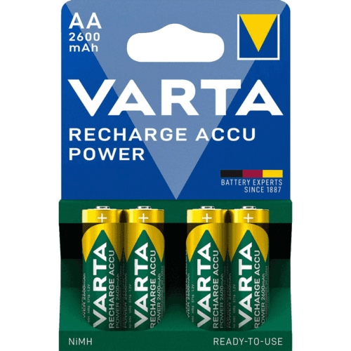 Varta Recharge Accu Power Mignon AA NiMH 2600mAh, 4er-Pack