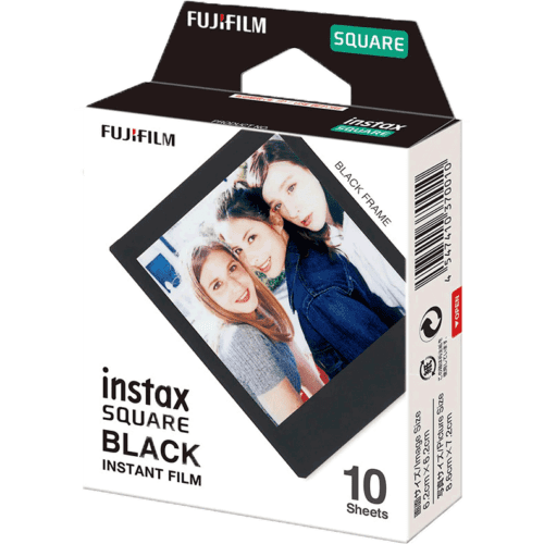 Fujifilm instax SQUARE Black Frame Sofortbildfilm, 10 Bilder