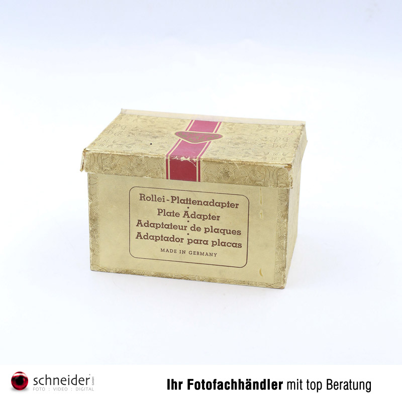 Gebraucht: Rollei Plattenadapter mit 3 Platten - Foto Schneider 