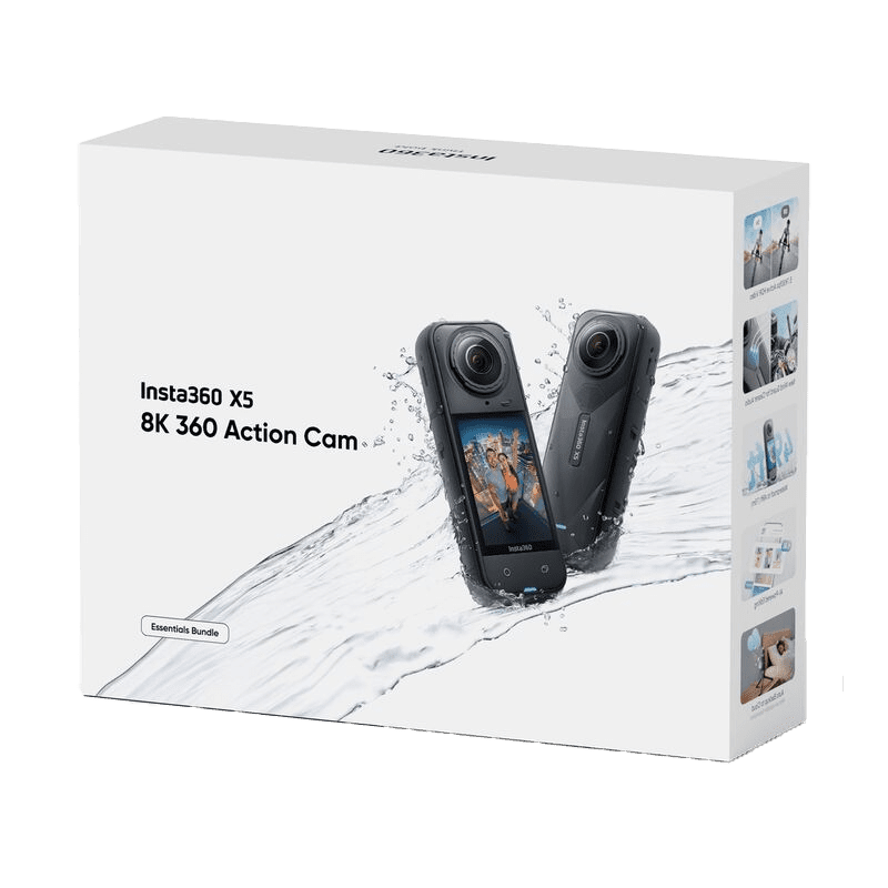 Custodia In Silicone Per Insta360 X5 – FDA, Antigraffio, Dissipazione A Matrice, Bianca, Con Cordino